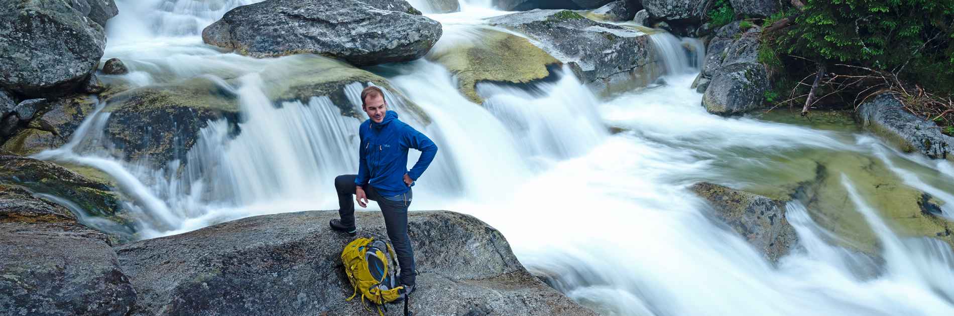 Studeny Potok, Flusslauf, Wanderszene, Hohe Tatra, Slowakei.