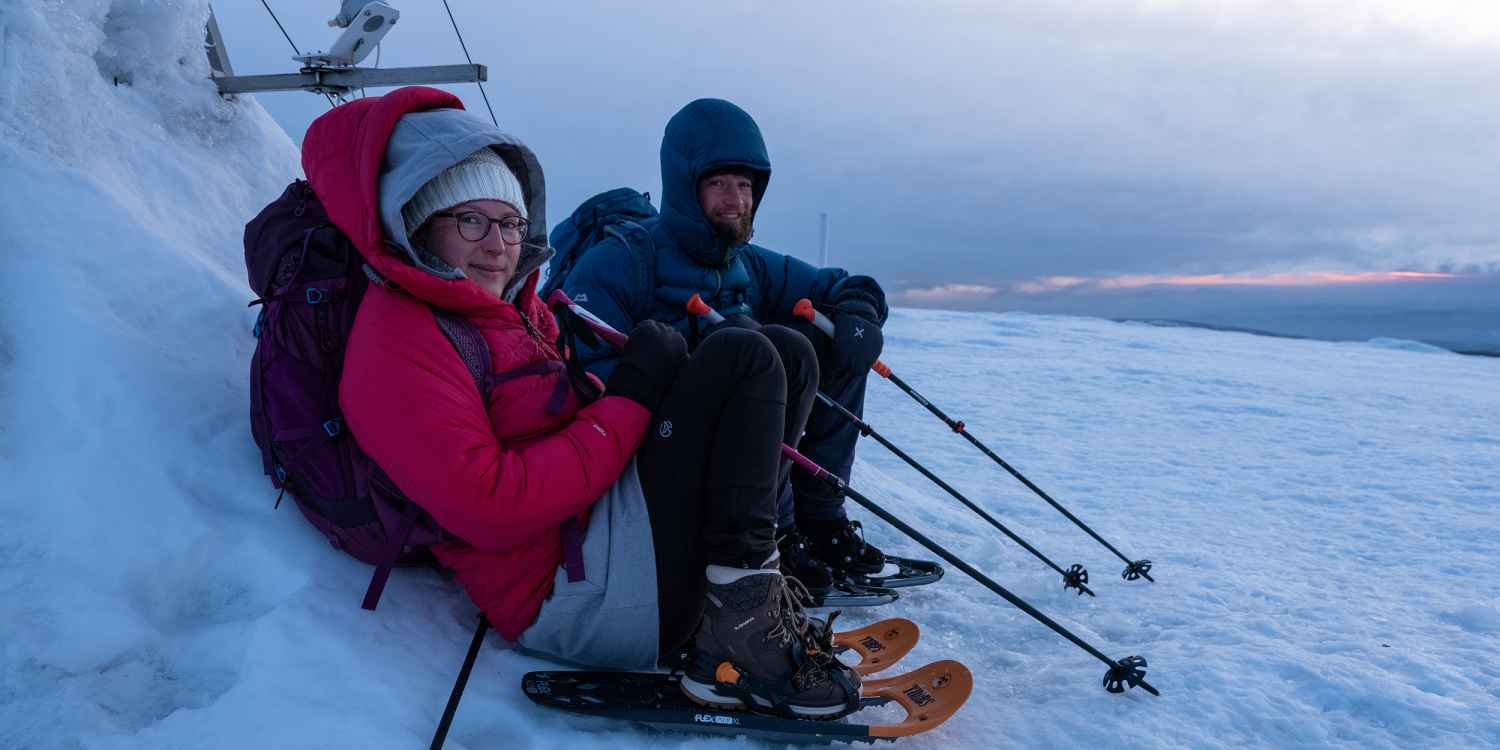 Hamburger Buik Gezicht omhoog Snowshoeing: Op grote voeten door de sneeuw | LOWA NL