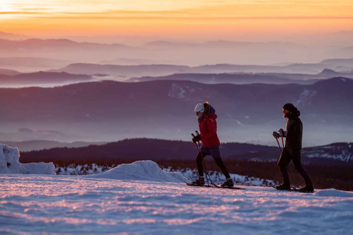 Schneeschuhtour Brunnenberg,
Riesengebirge, Tschechien.