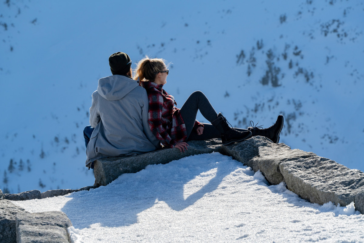 Schlesierhaus Winterwandern,
Riesengebirge, Tschechien.