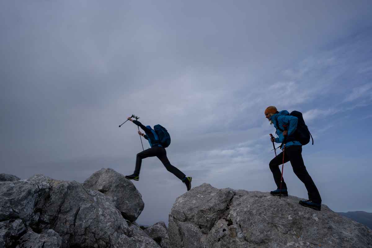 Ueberschreitung der Busambra, Sizilien, Italien.