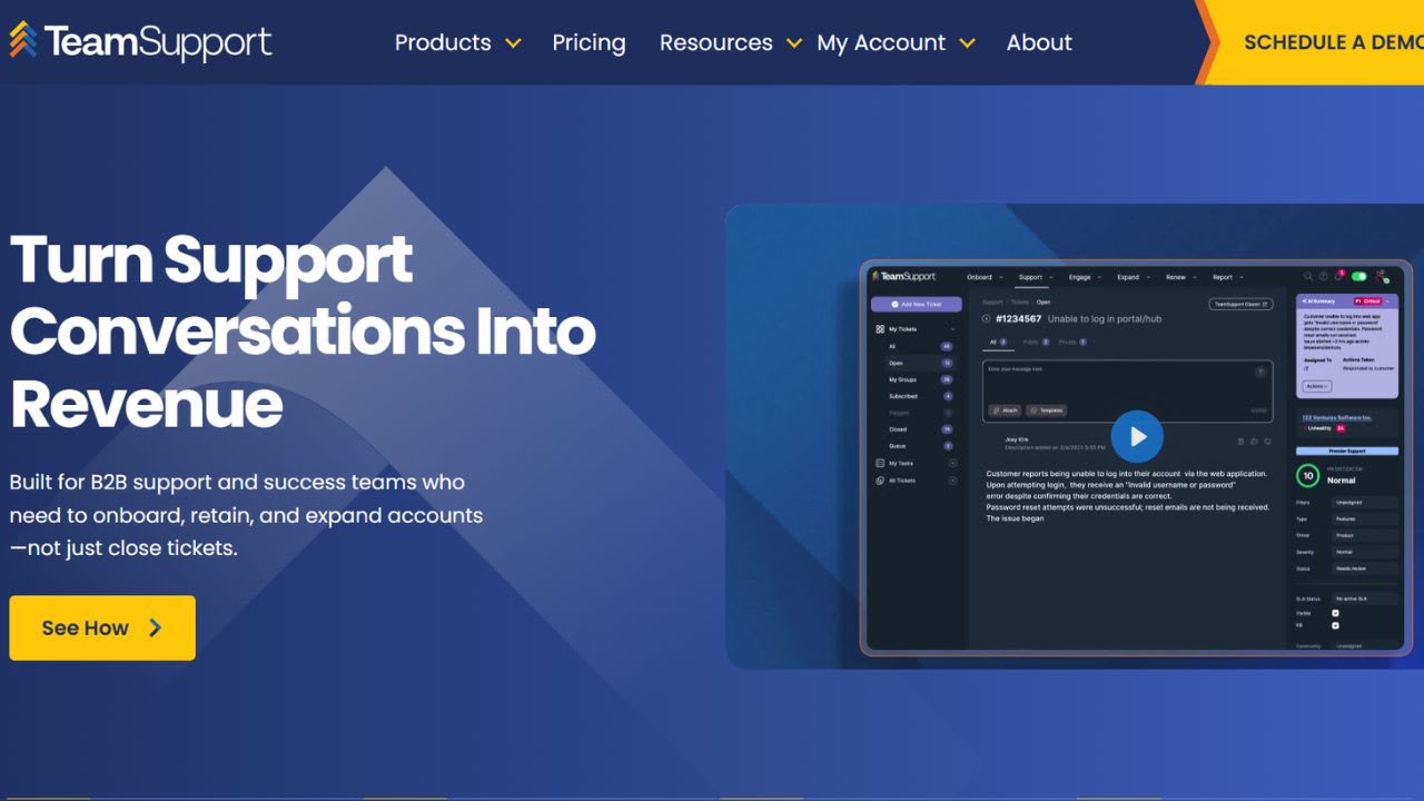 TeamSupport screenshot 1