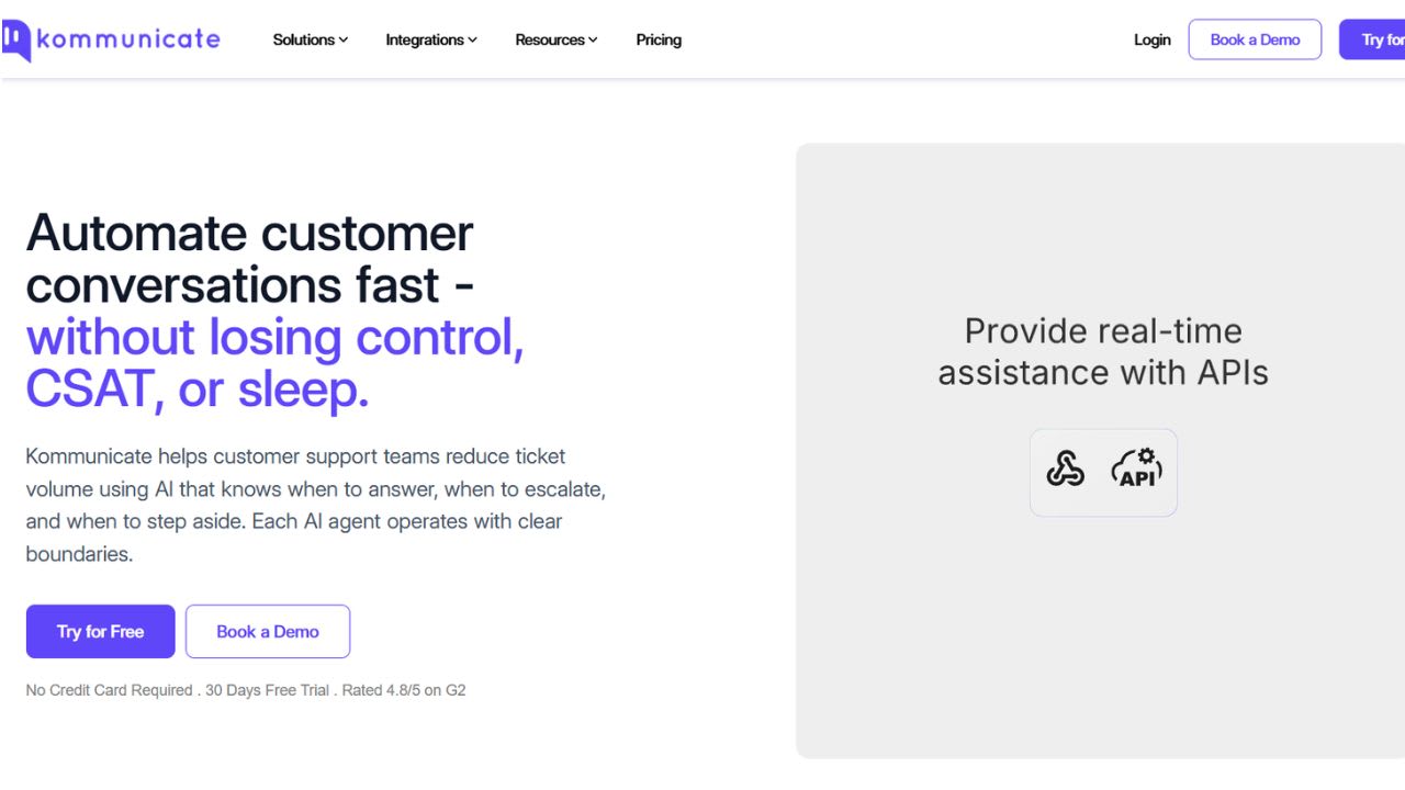 Kommunicate screenshot 1