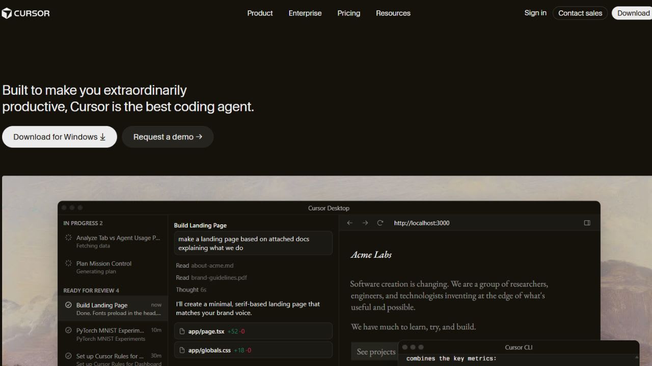 Cursor screenshot 1