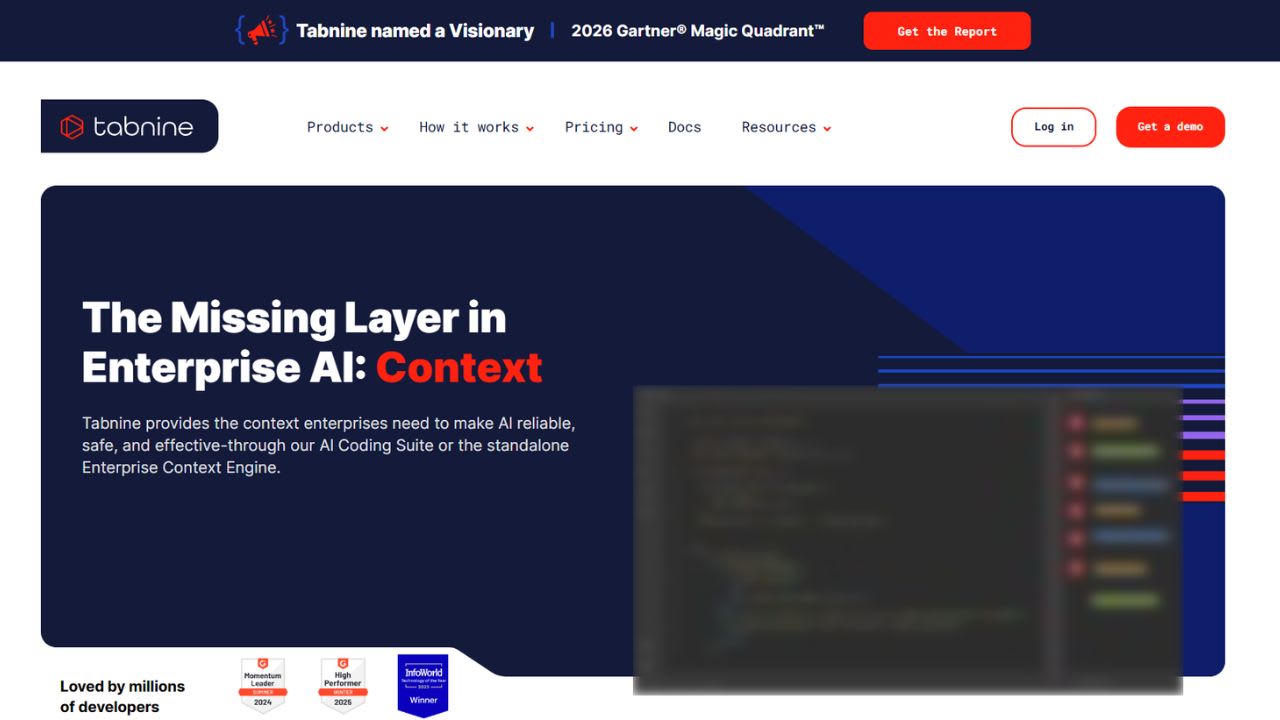 Tabnine screenshot 1