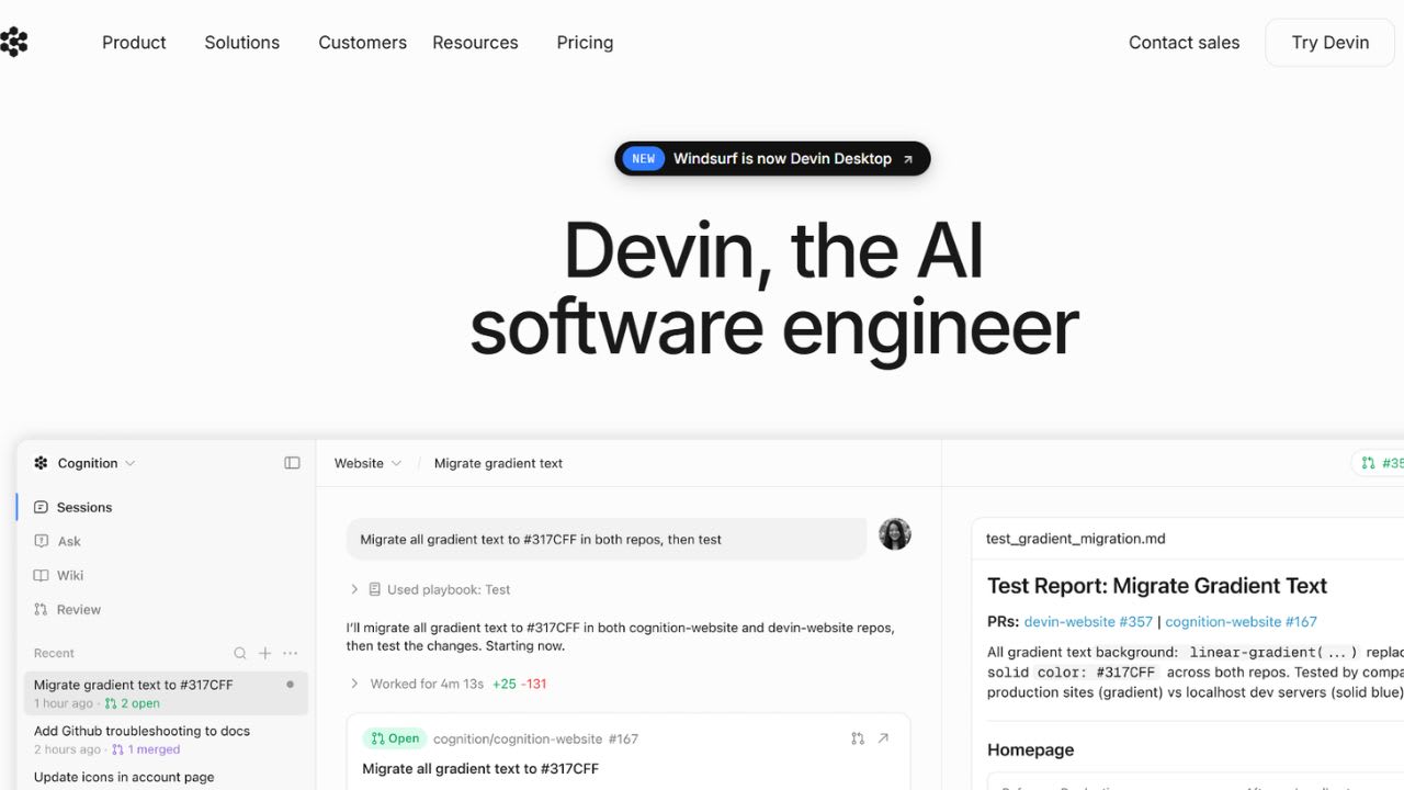 Devin screenshot 1