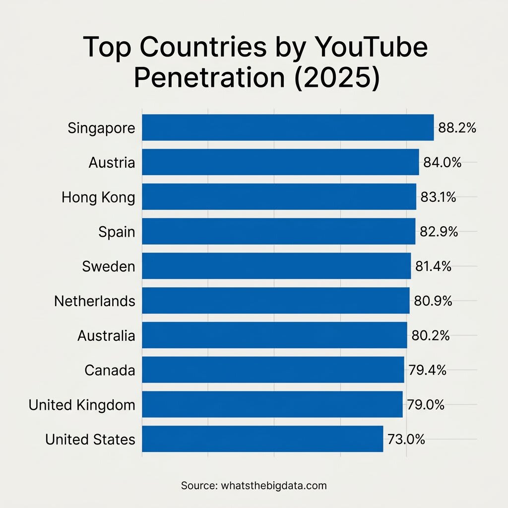 YouTube Penetration Statistics