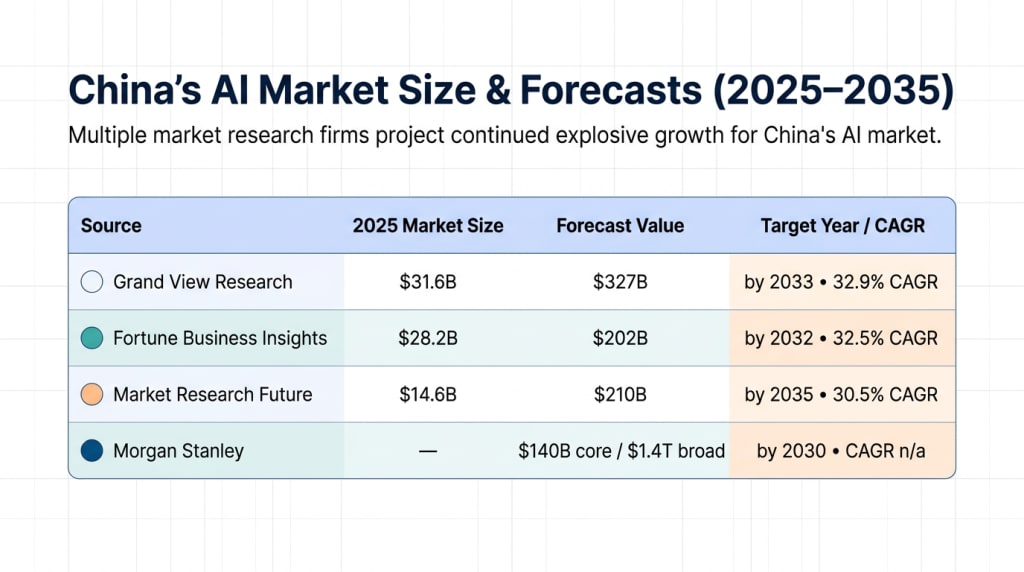 China's AI Industry Market Size and Growth