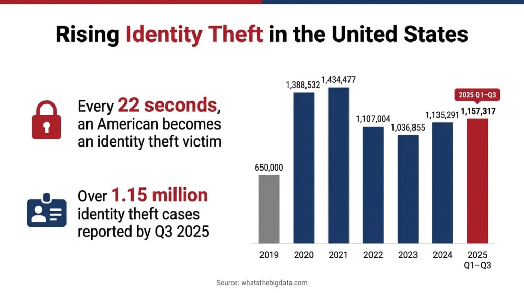Identity Theft Cases Reported in the U.S.
