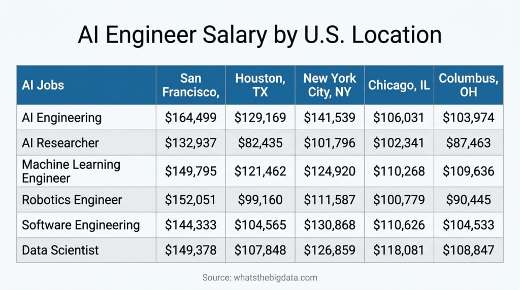 AI Engineer Salary By Location