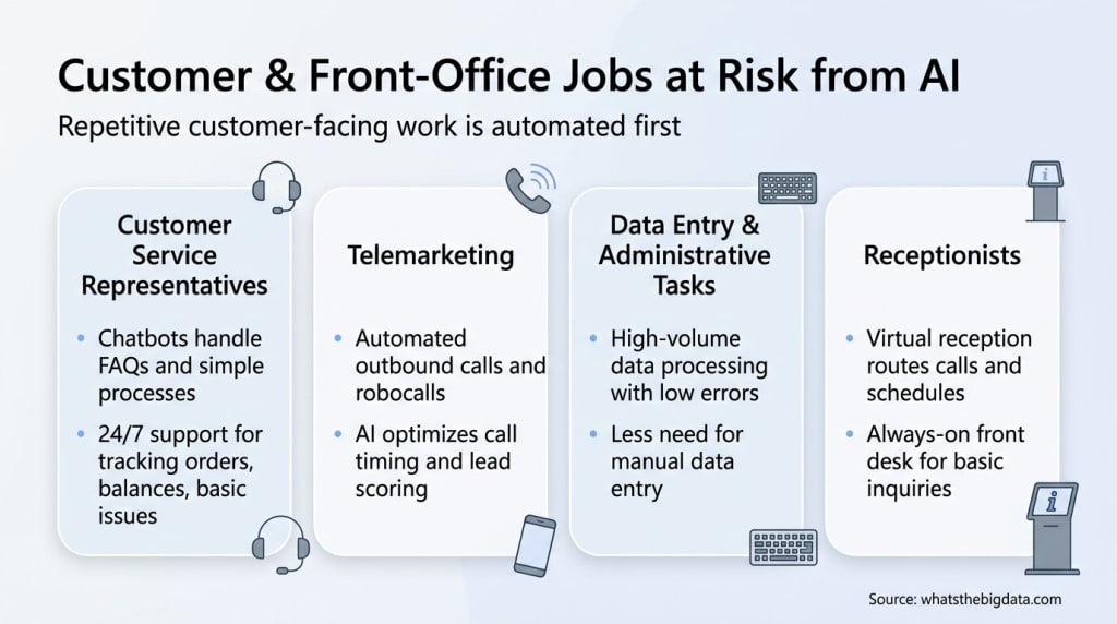 Customer & Front-Office Jobs at Risk from AI