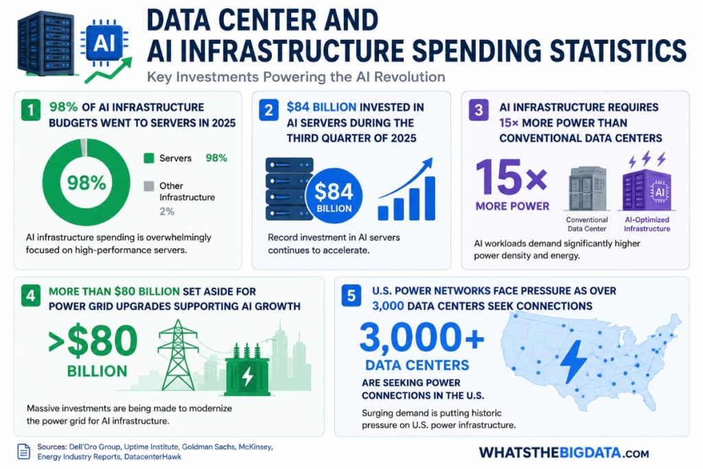 Data Center and AI Infrastructure Spending Statistics