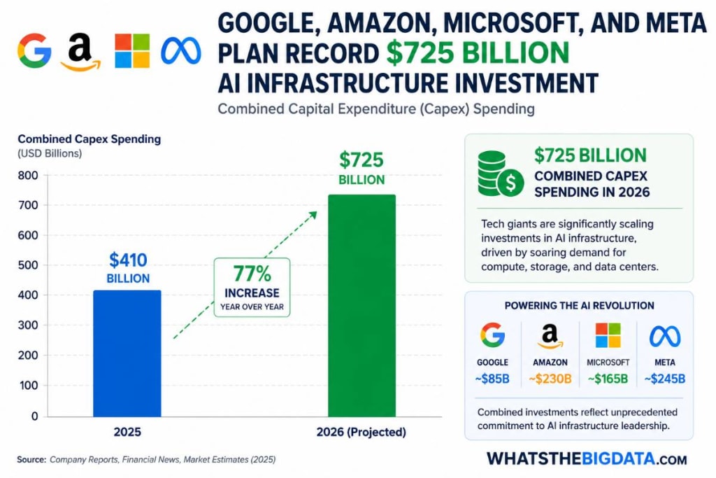 Google, Amazon, Microsoft, and Meta Plan Record 5 Billion AI Infrastructure Investment