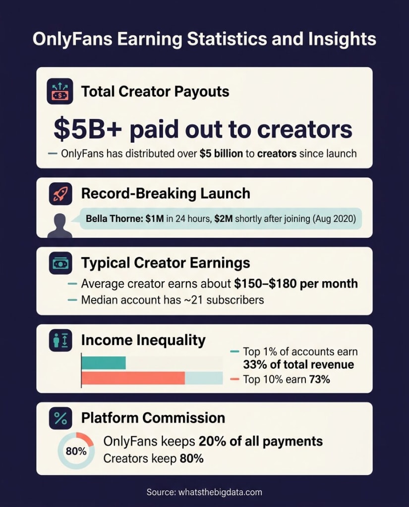 OnlyFans Earning Statistics and Insights