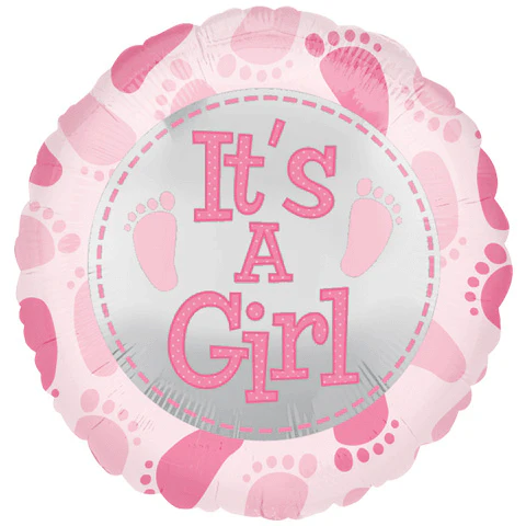 BABY GIRL BALLOON (STYLES VARY) JERUSALEM ONLY