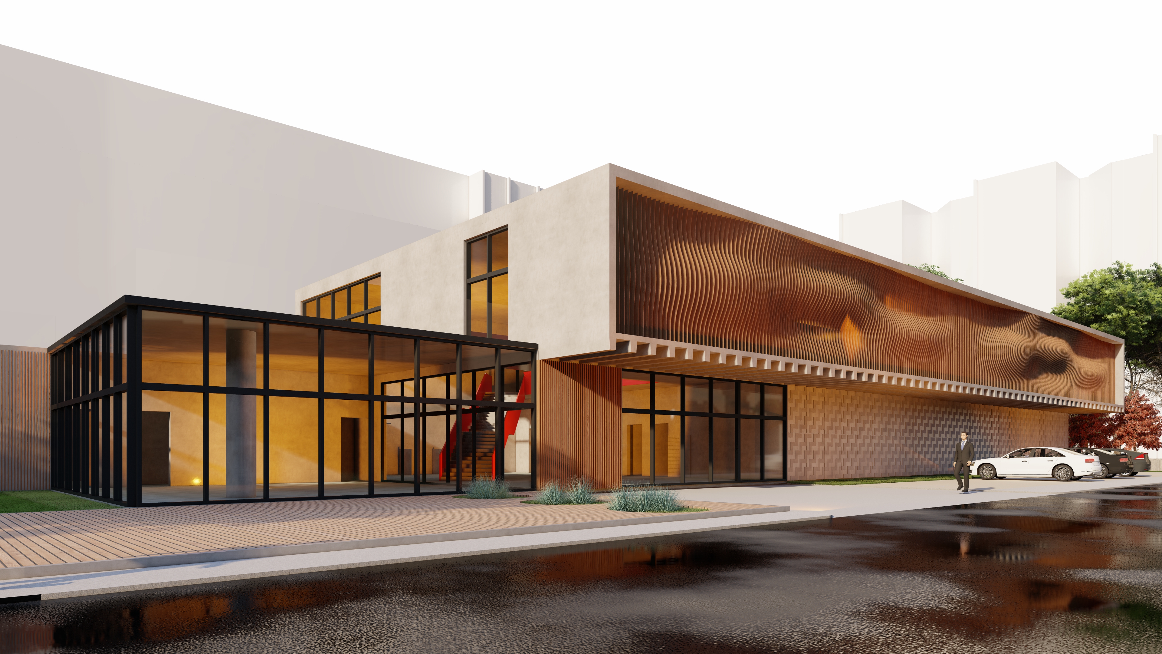 Facade Lounge for University of Canterbury