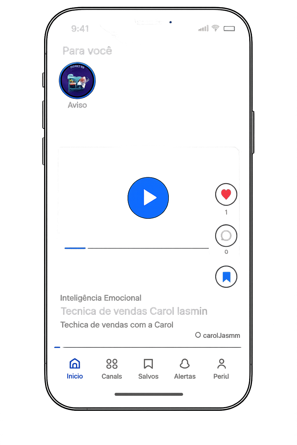 Interface da Skills Up exibida em um celular