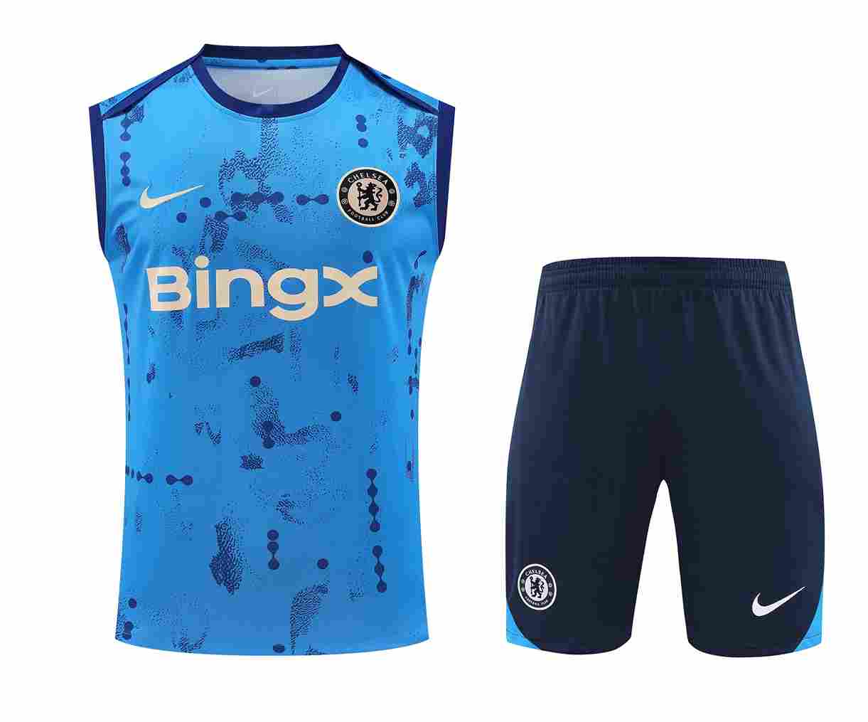 Chelsea Training Kit Sleeveless Sky Blue 25 26