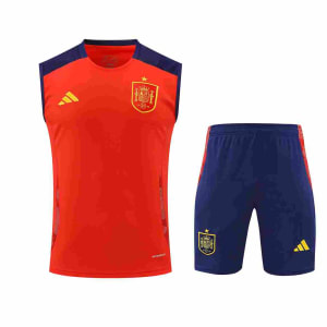 Spain Training Kit Sleeveless Red Blue 24 25