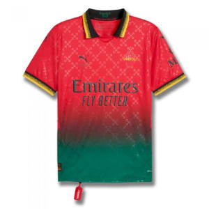 AC Milan x OFF White Red Jersey 24/25 – Fan Edition