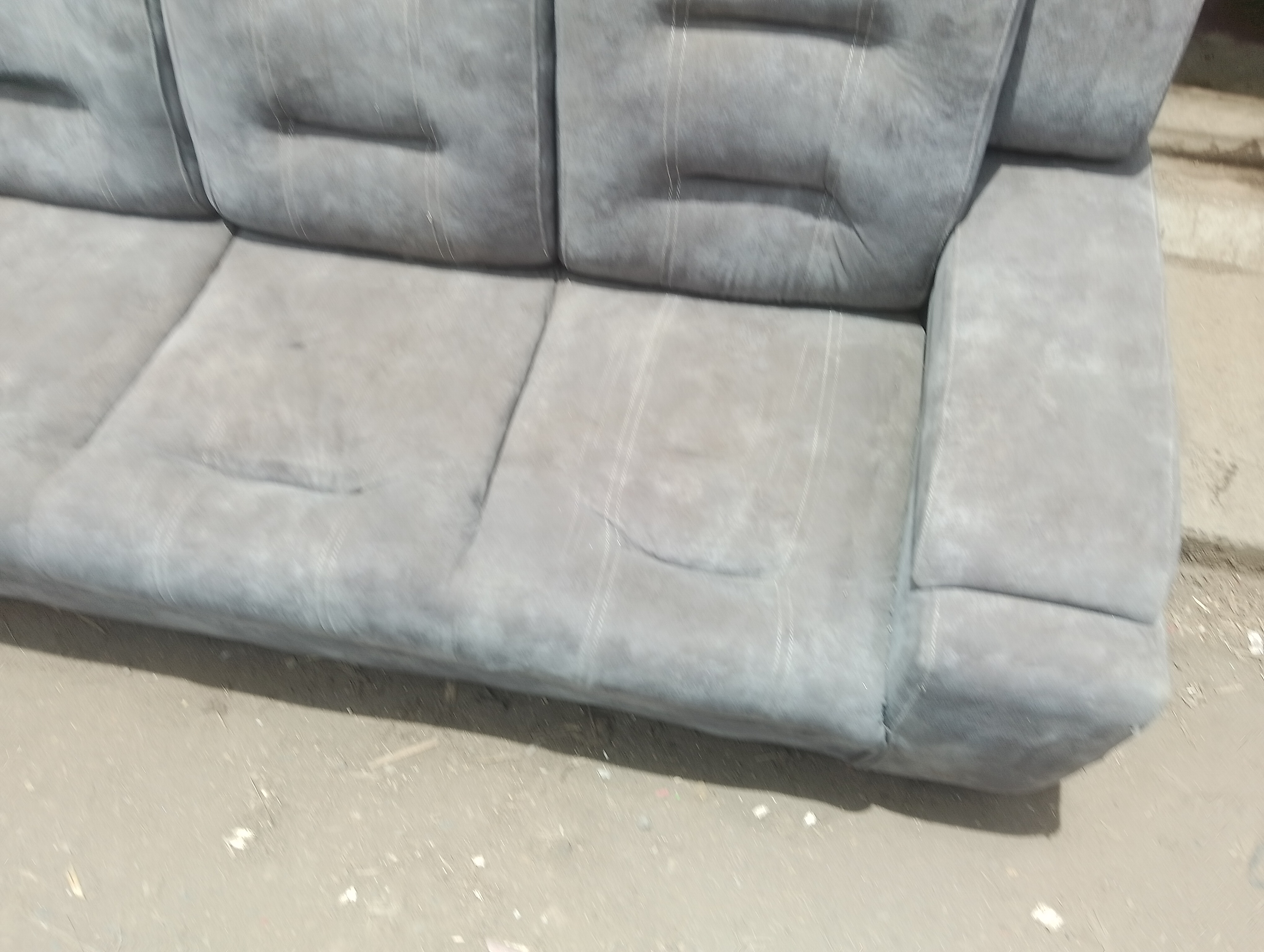 Grey 7-Seater Reclining Sofa Set – Plush Upholstery, Padded Arms and Modern Design - photo 2