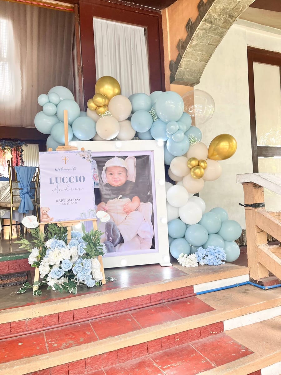 Baby Luccio Andres Baptism Day photo