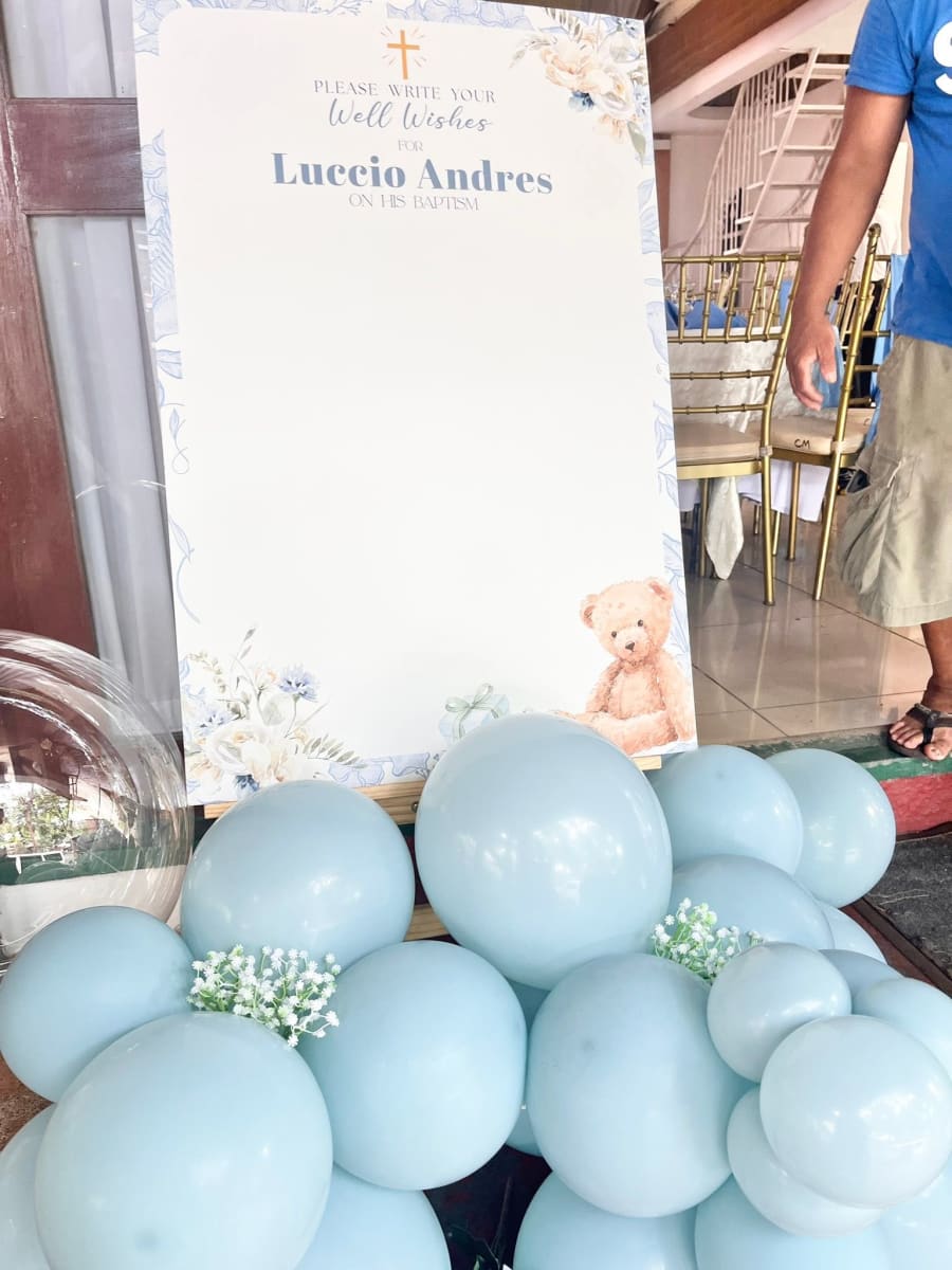 Baby Luccio Andres Baptism Day photo
