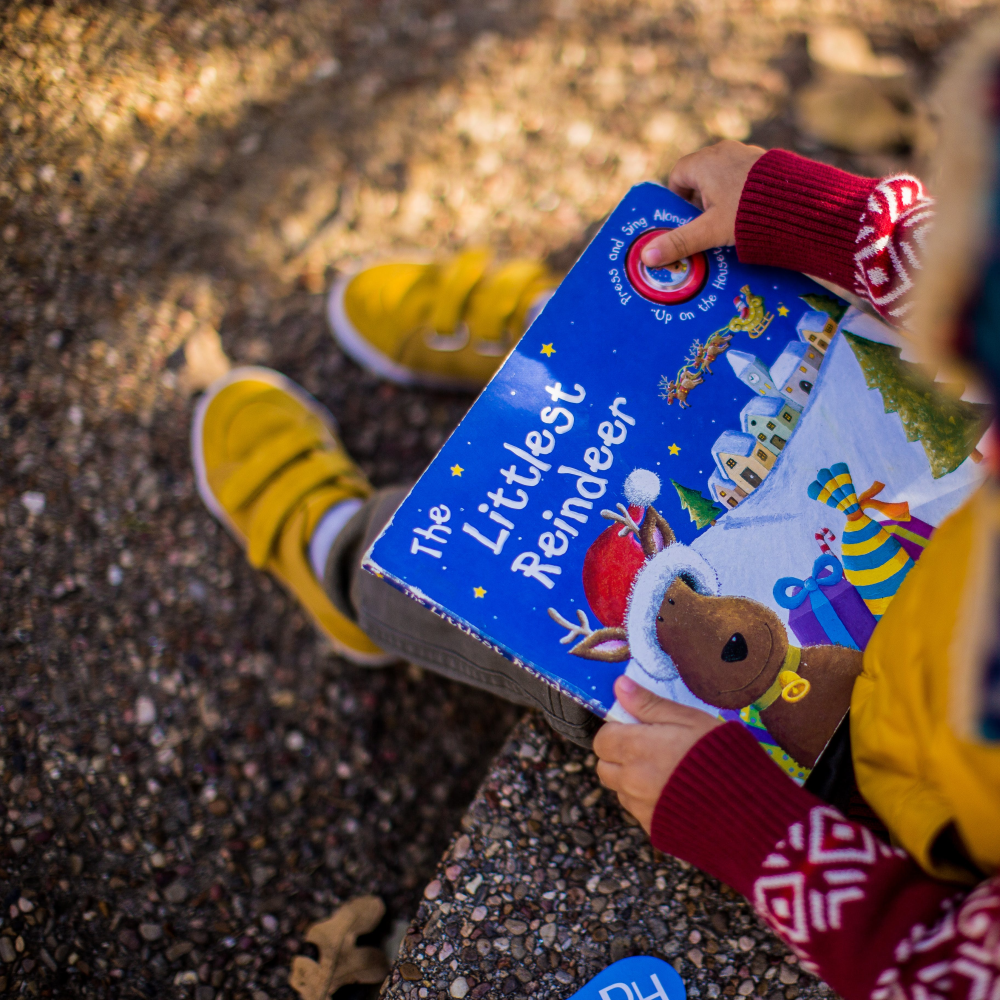 Girl reading a book