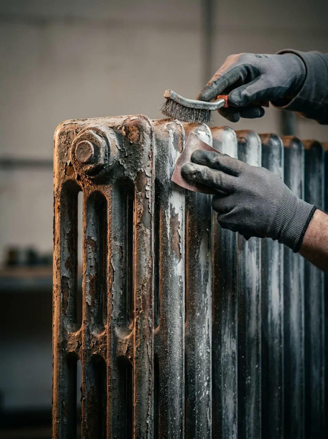 Radiateur en fonte rénové, nouveau chapitre