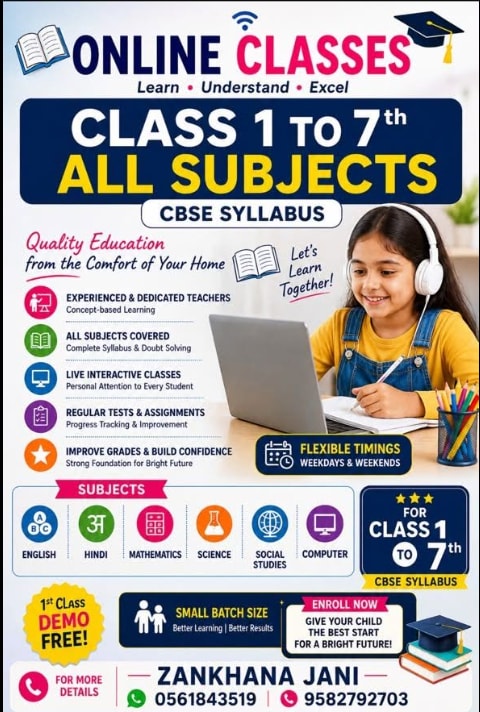 Online Classes by Zankhana Jani — Cover
