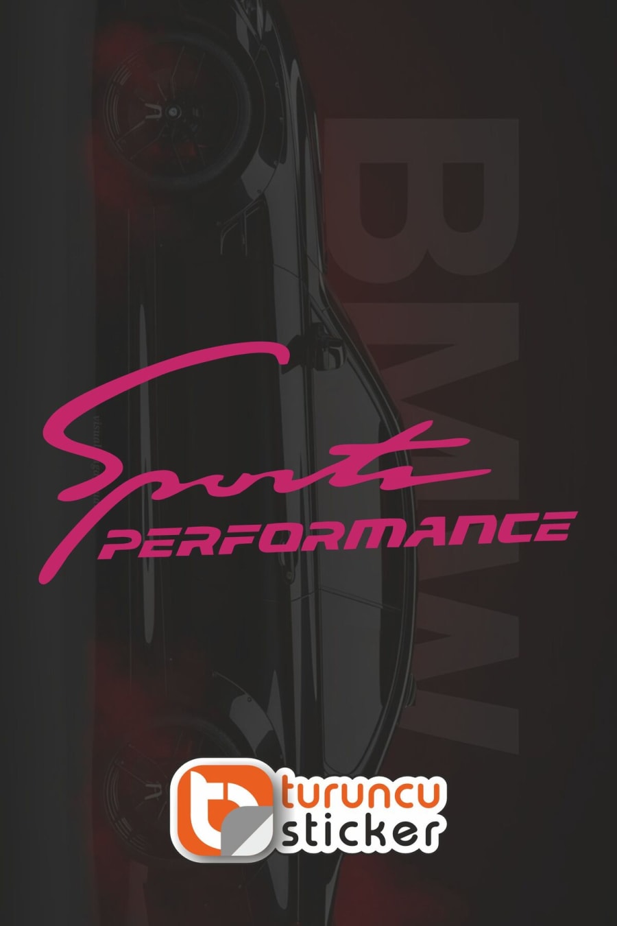 Sport Sticker Etiket 20x9 cm – Araç – Motor – Laptop - Kask Etiket Sticker