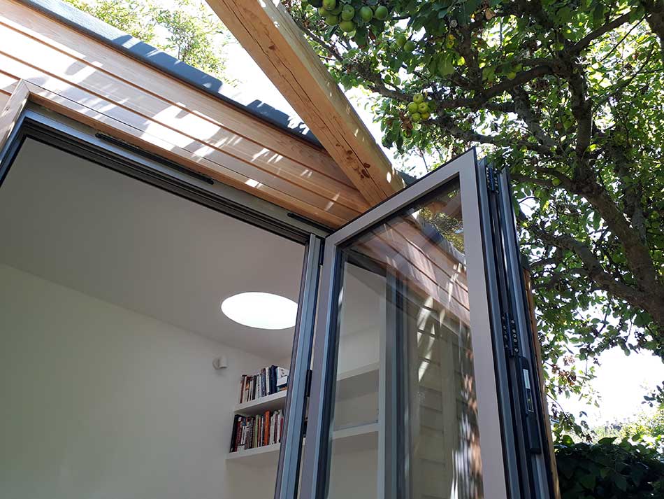 Cedar Clad Garden Office in Stoke Newington