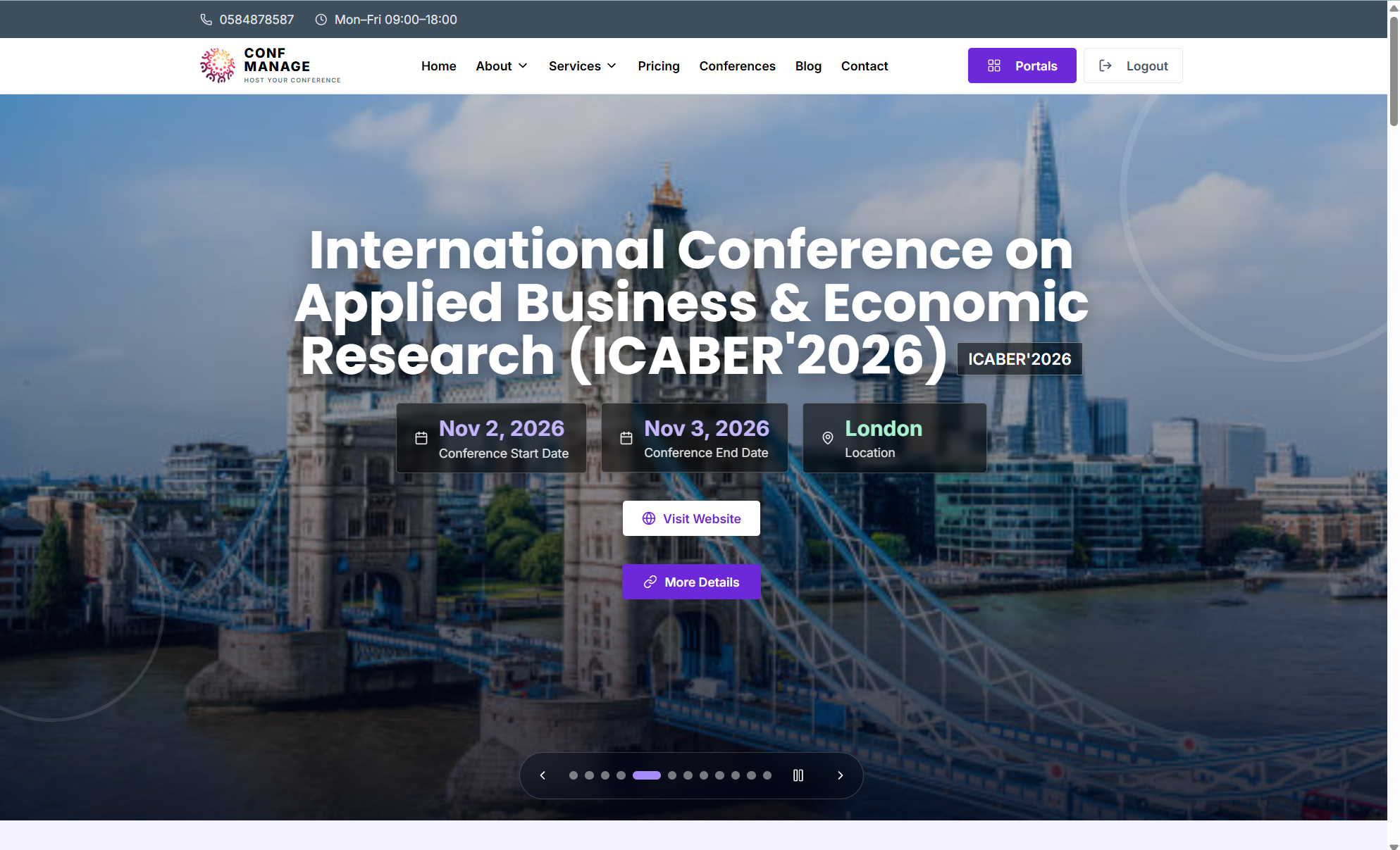 ConfManage — Conference Management Platform