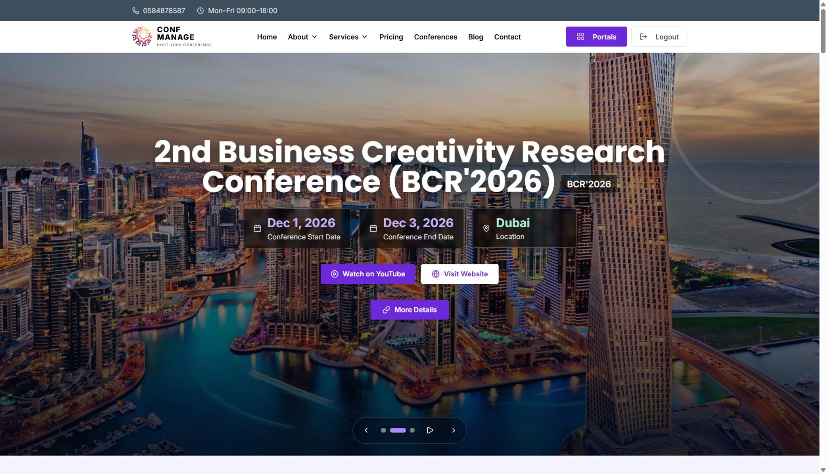 ConfManage — Conference Management Platform