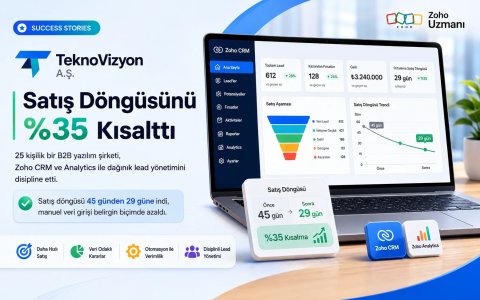 TeknoVizyon A.Ş. — Satış Döngüsünü %35 Kısalttı
