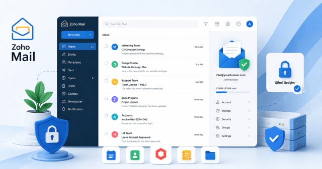 Zoho Mail - Reklamsız ve Şifreli Kurumsal E-Posta Hizmeti