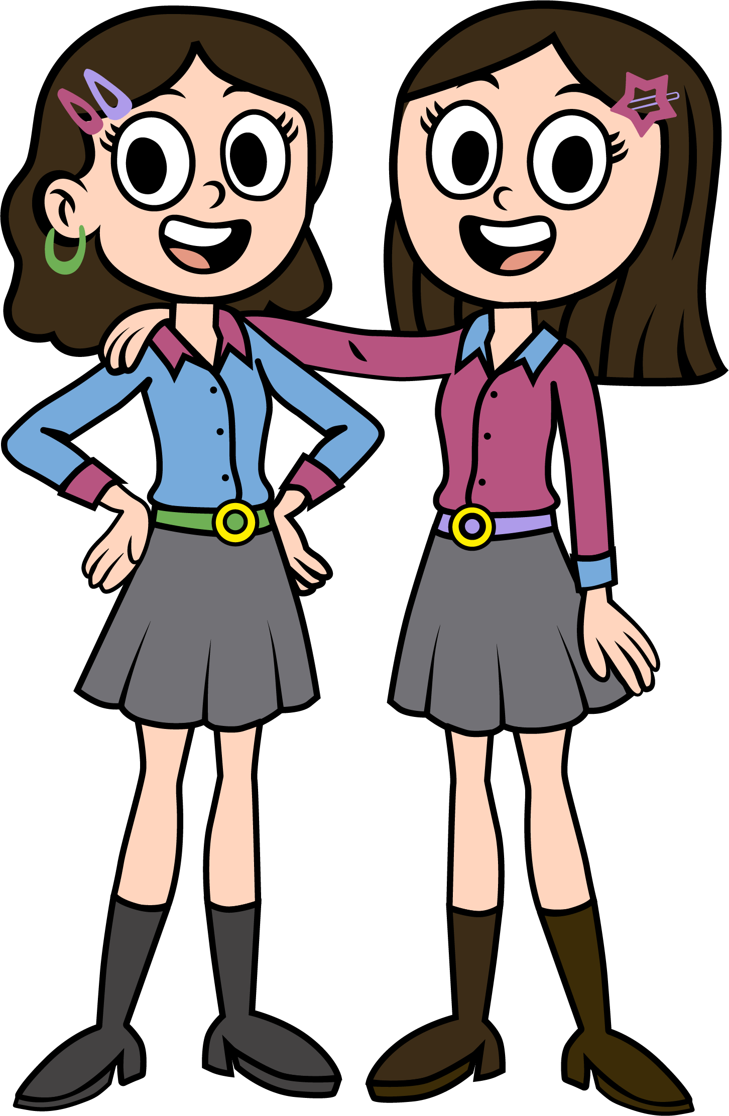 Personajes Camila y Yazmin