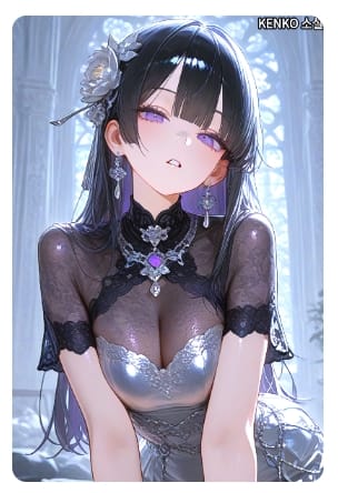 The black-haired maid will fall in love tomorrow