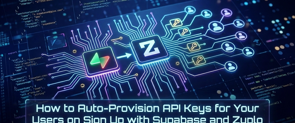 How to auto provision API keys for your users on sign-up with Supabase and Zuplo preview