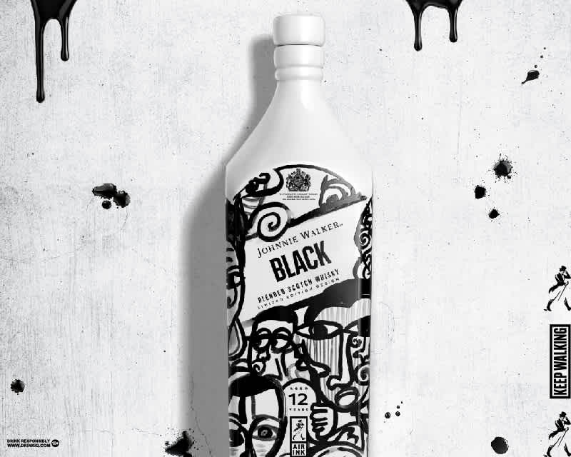 Johnnie Walker Black Label Air-Ink Limited Edition