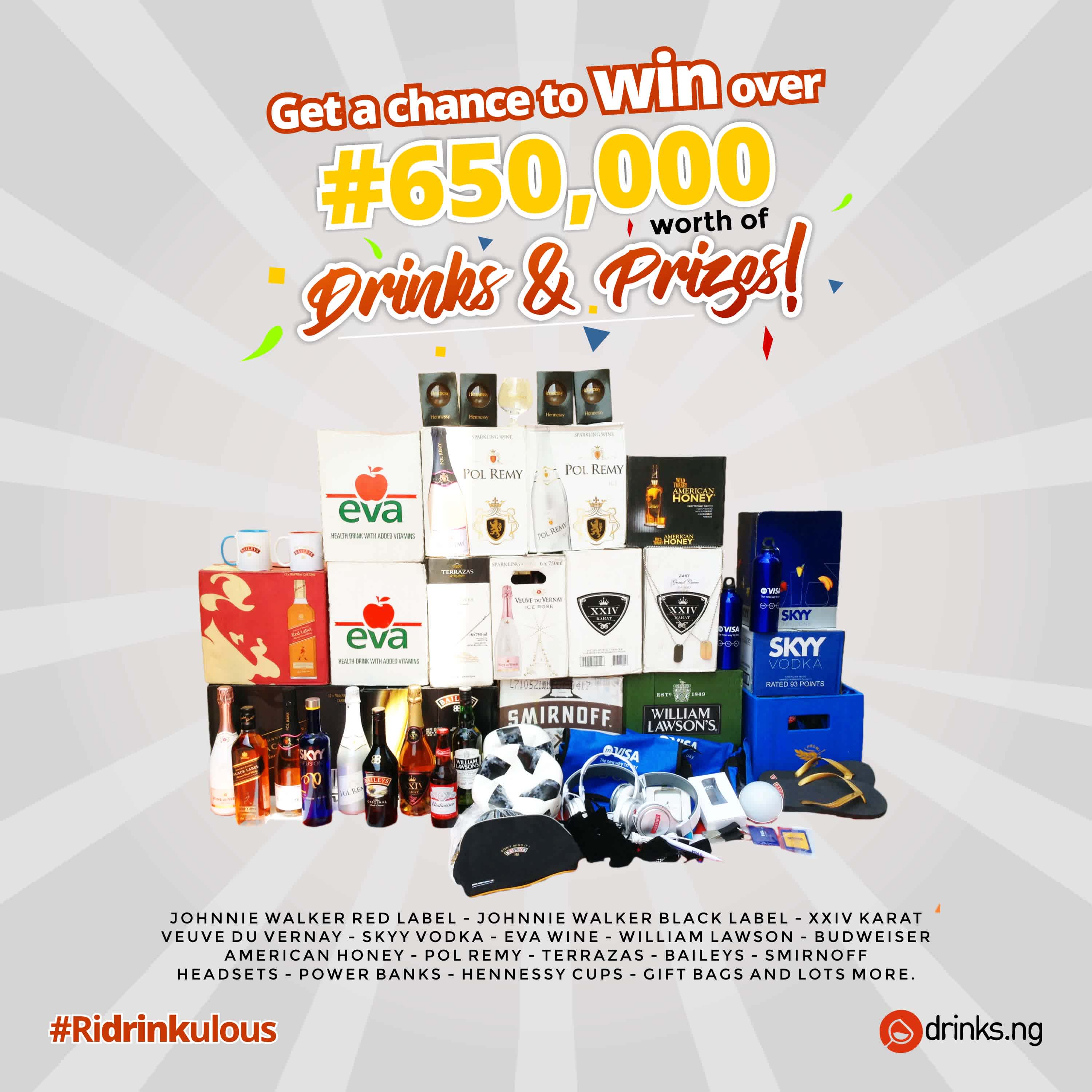 Win Big in the Drinks.ng #Ridrinkulous End of Year Giveaway