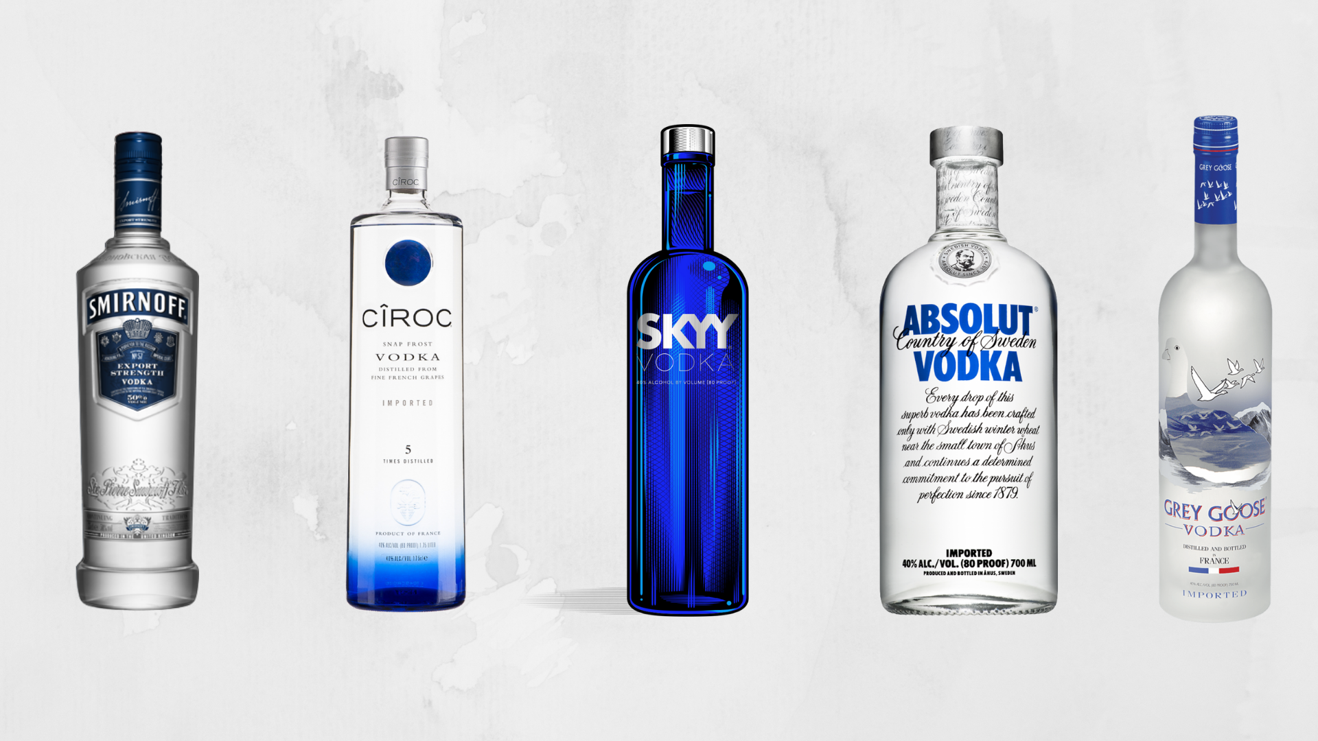  5 Vodka Brands