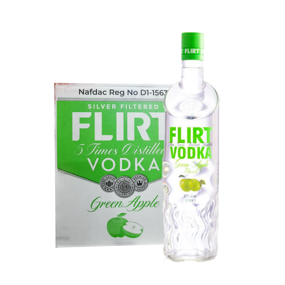 Buy Flirt Vodka Green Apple in Nigeria Spirits in Nigeria Drinks.ng