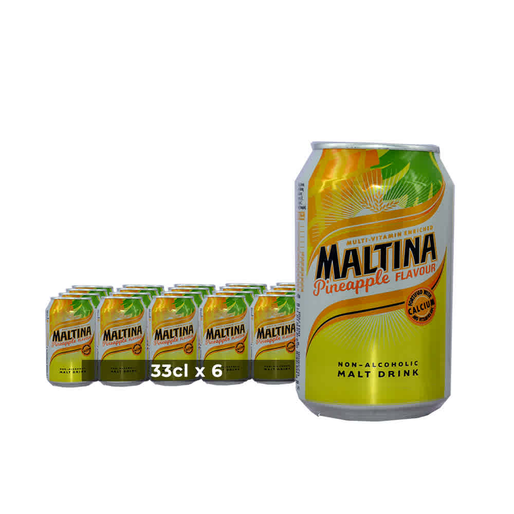 Buy Maltina Pineapple Can in Nigeria Mixers & Soft Drinks in Nigeria