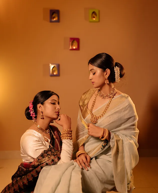 Ethnic fashion editorial photoshoot featuring traditional styling