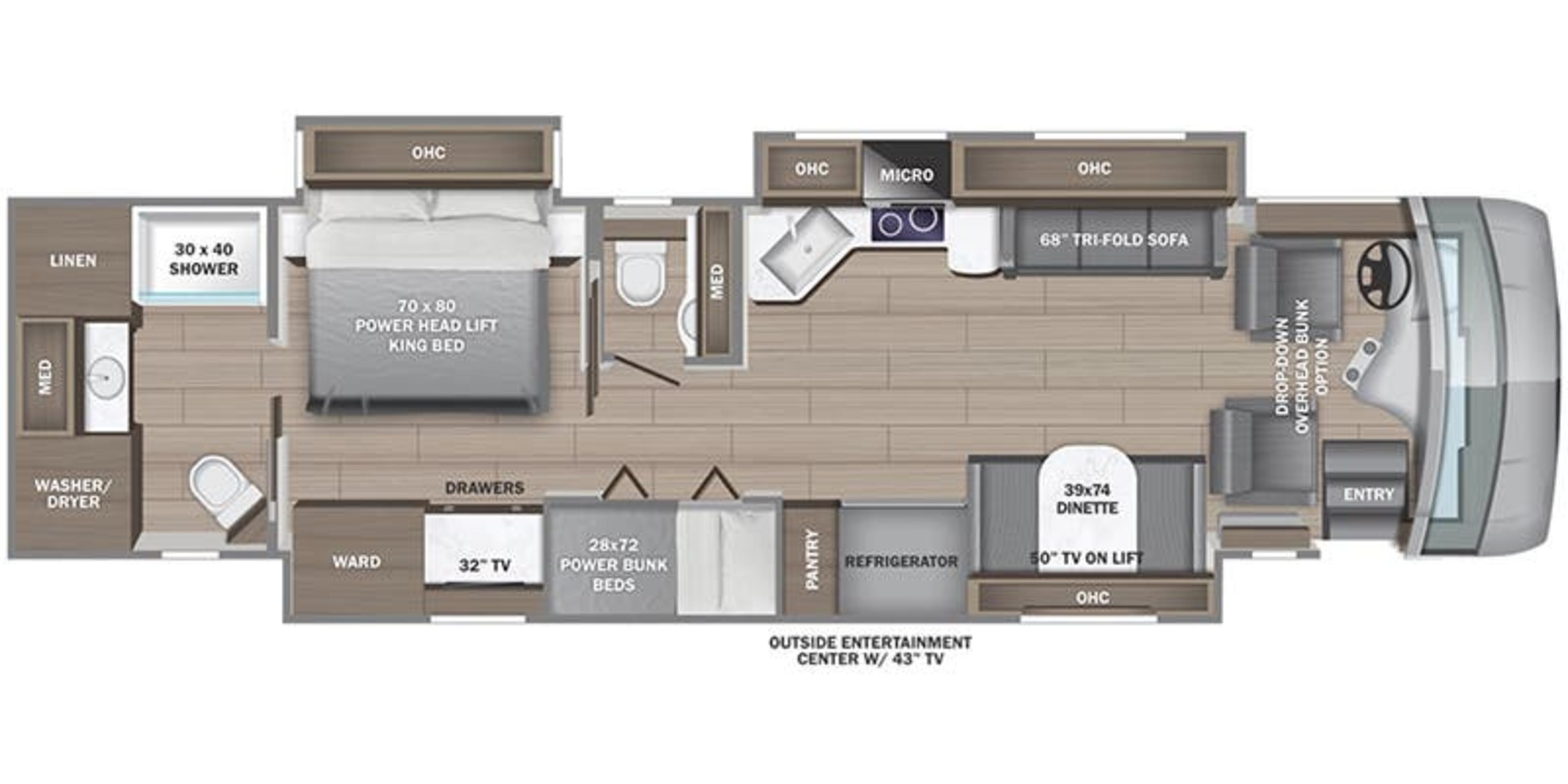 Entegra Coach Reatta 39BH floor plan
