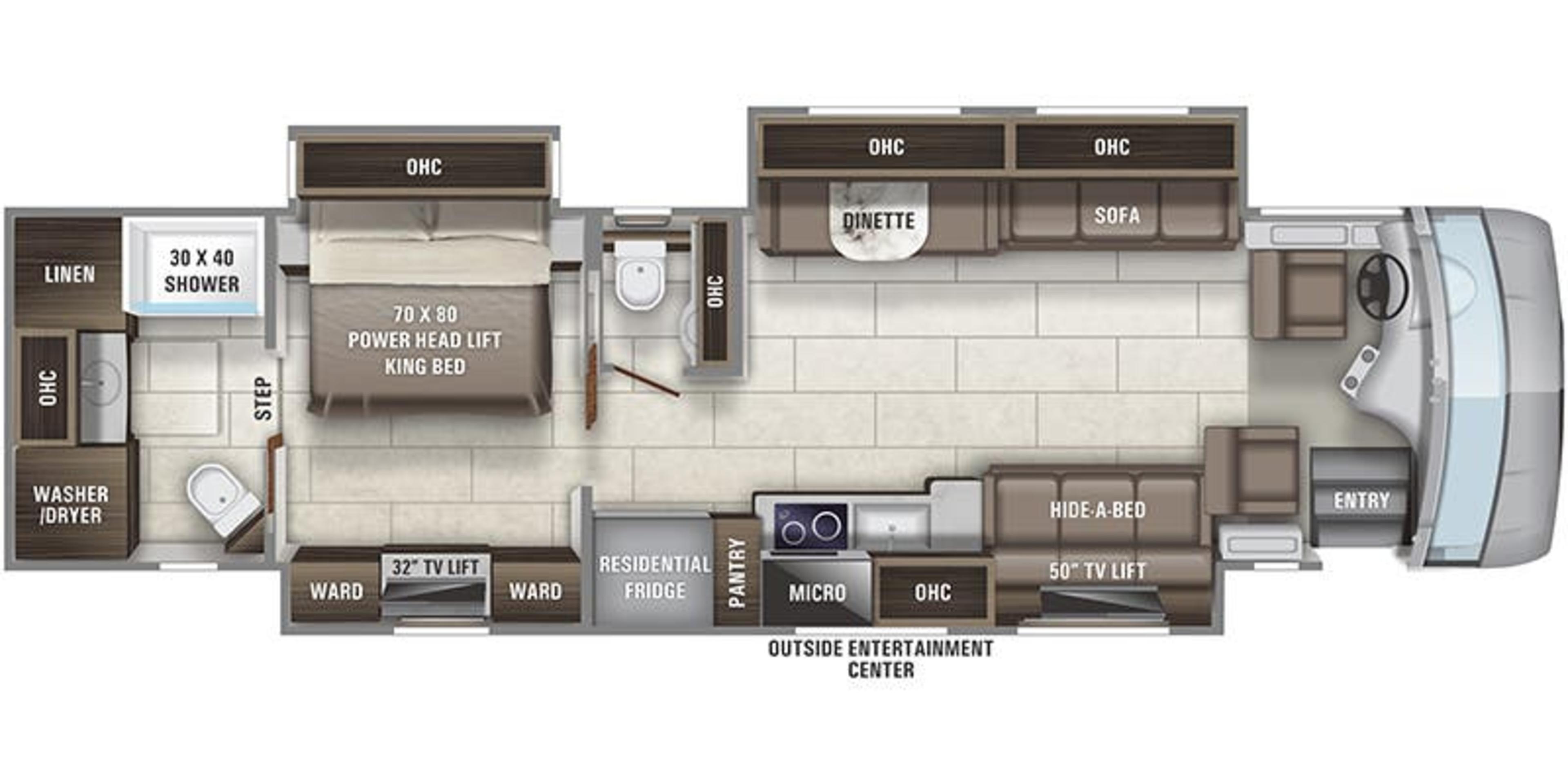 Entegra Coach Reatta 39T2 floor plan