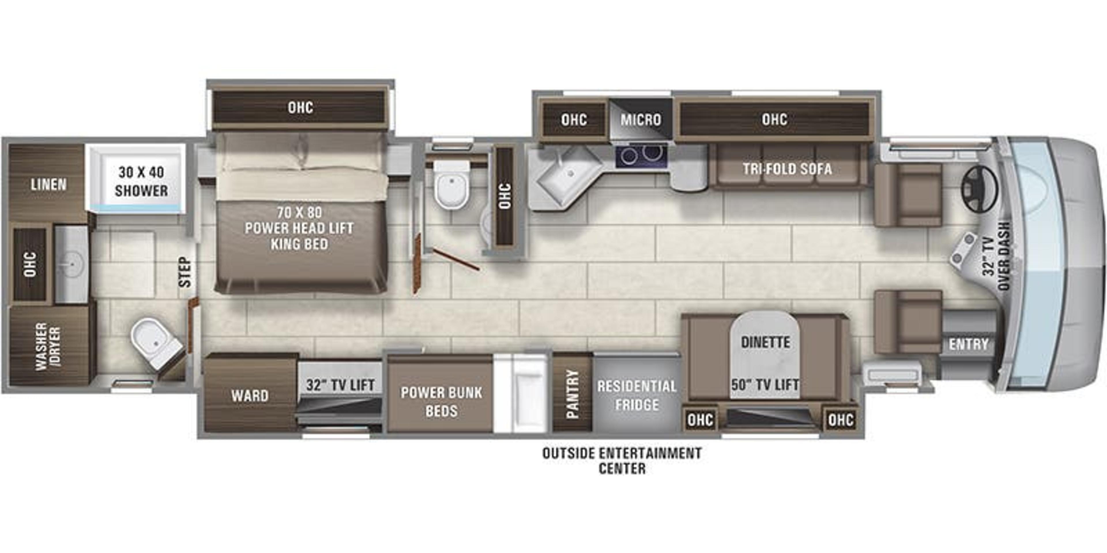 Entegra Coach Reatta XL 39BH floor plan