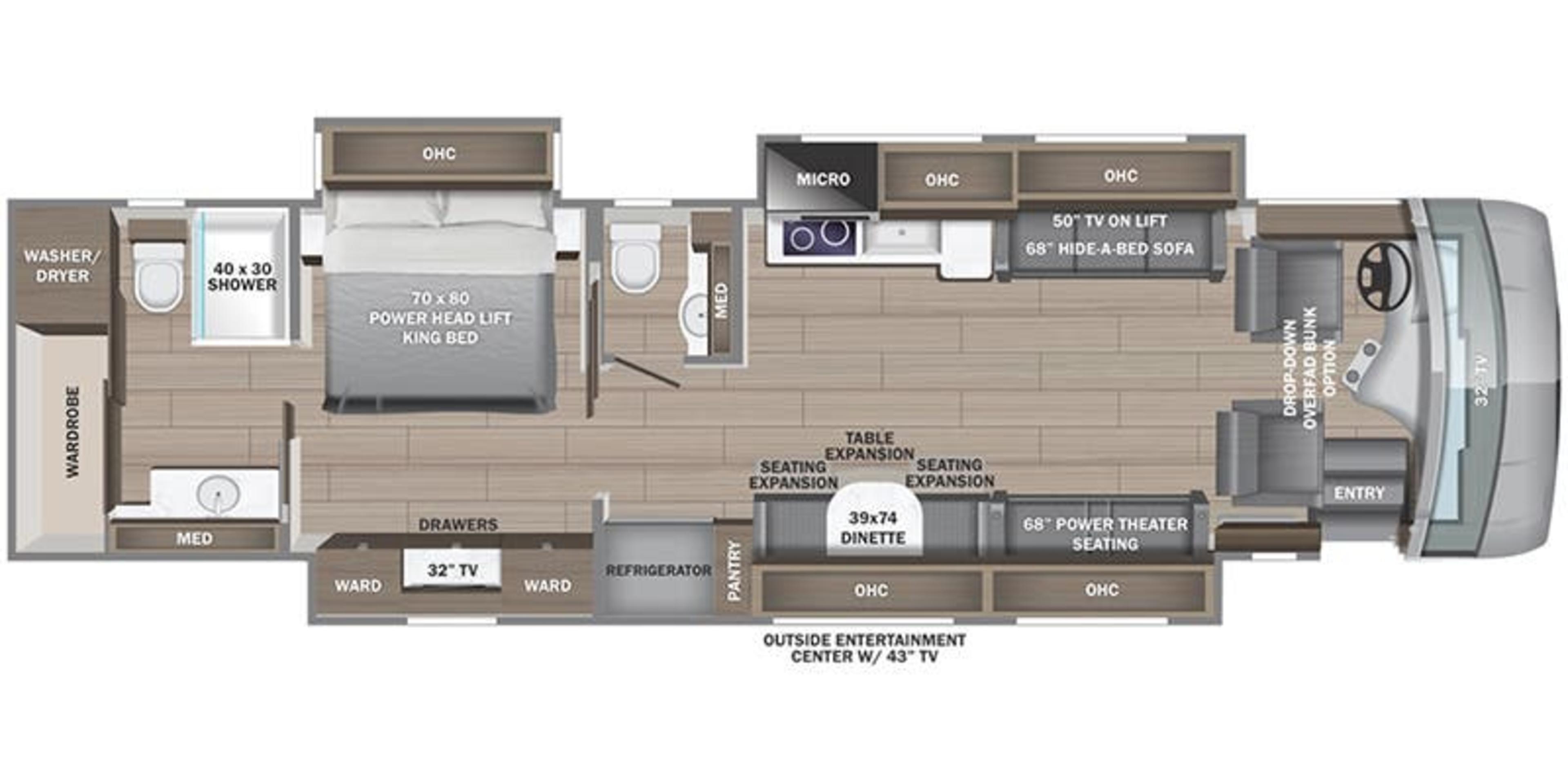 Entegra Coach Reatta XL 40Q3 floor plan