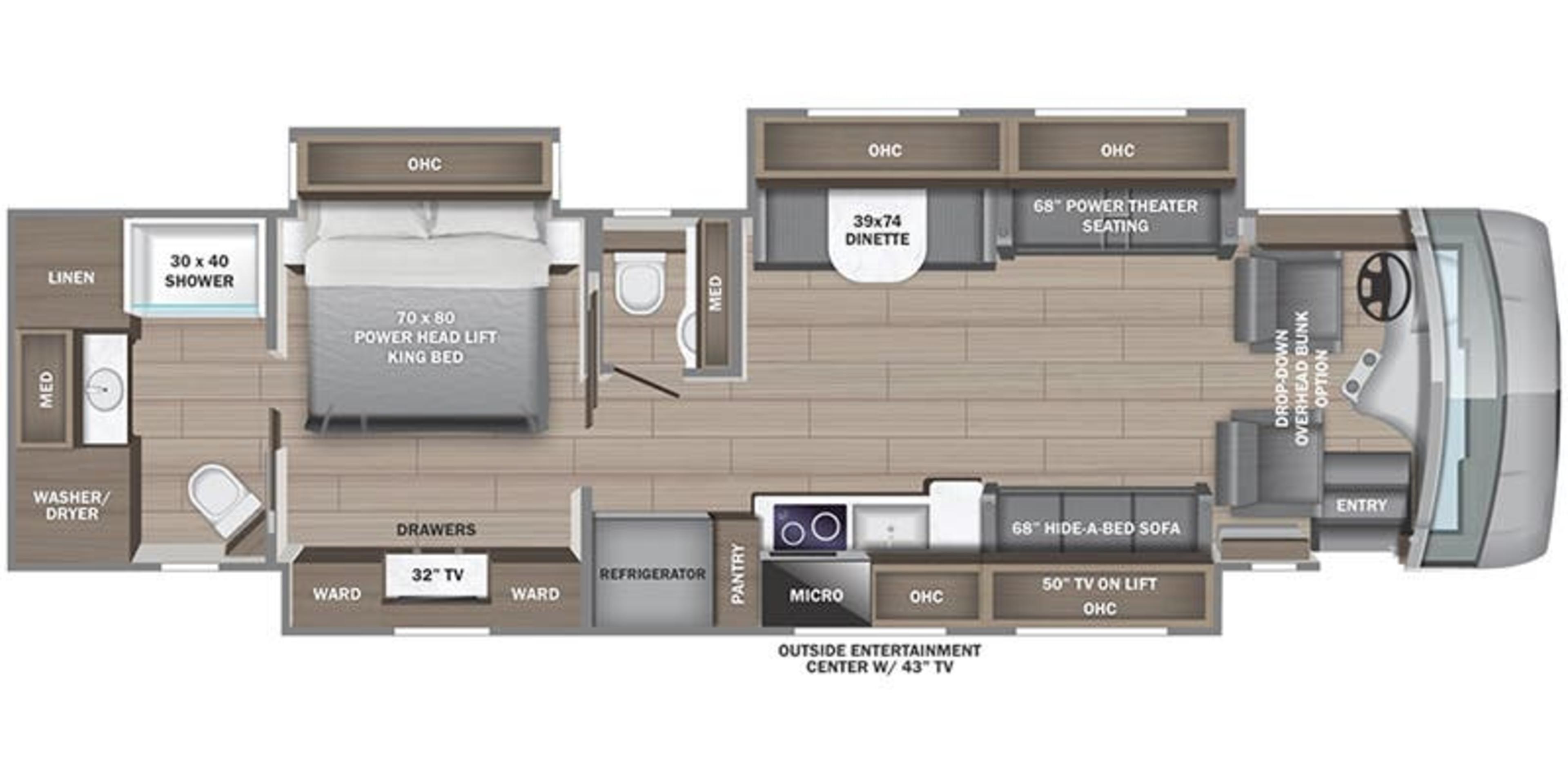 Entegra Coach Reatta XL 39T2 floor plan